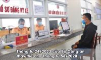 Thông tư 24-2023 của Bộ Công an thay thế cho Thông tư 58-2020