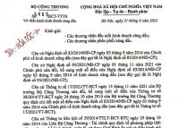 Công văn số 5655-BCT-TTTN ngày 21 tháng 8 năm 2023 của Bộ Công Thương